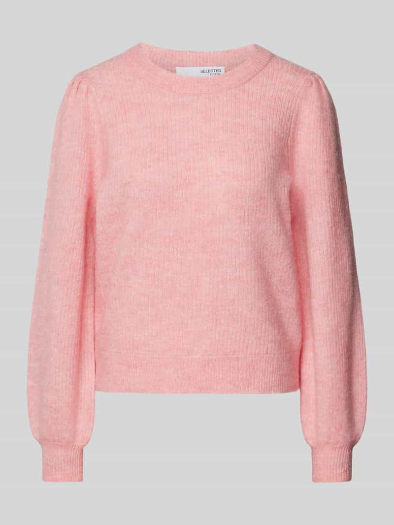 Selected Femme Gebreide pullover met ballonmouwen, model 'SLFLULU'