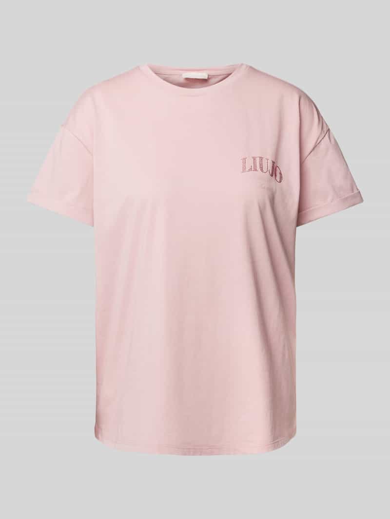 Liu Jo White T-shirt met labeldetail