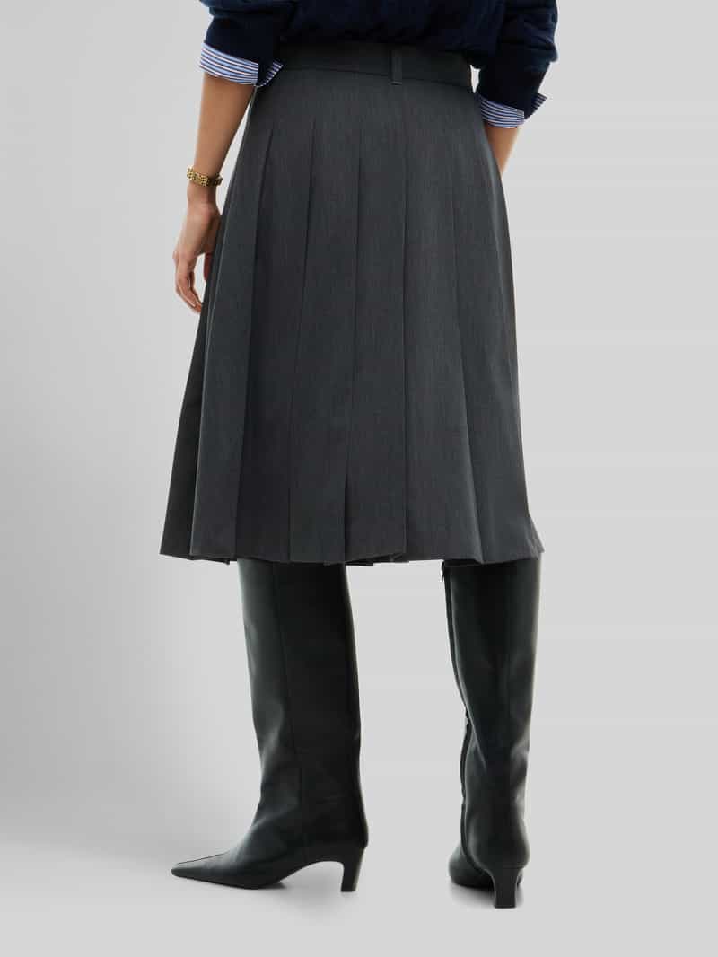 Tommy Hilfiger Regular fit midi-rok van katoenmix