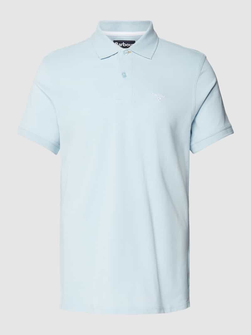 Barbour Slim fit poloshirt met labelstitching