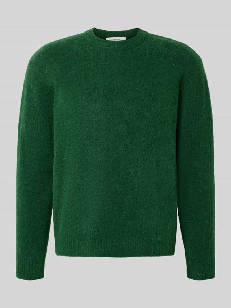 Selected Homme Relaxed fit gebreide pullover met wol model 'RAI BRUSHED'