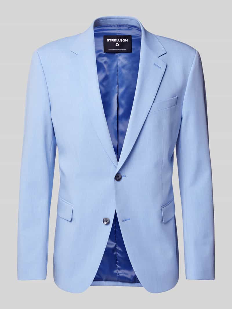 Strellson Slim fit 2-knoops colbert met klepzakken model 'Aidan'