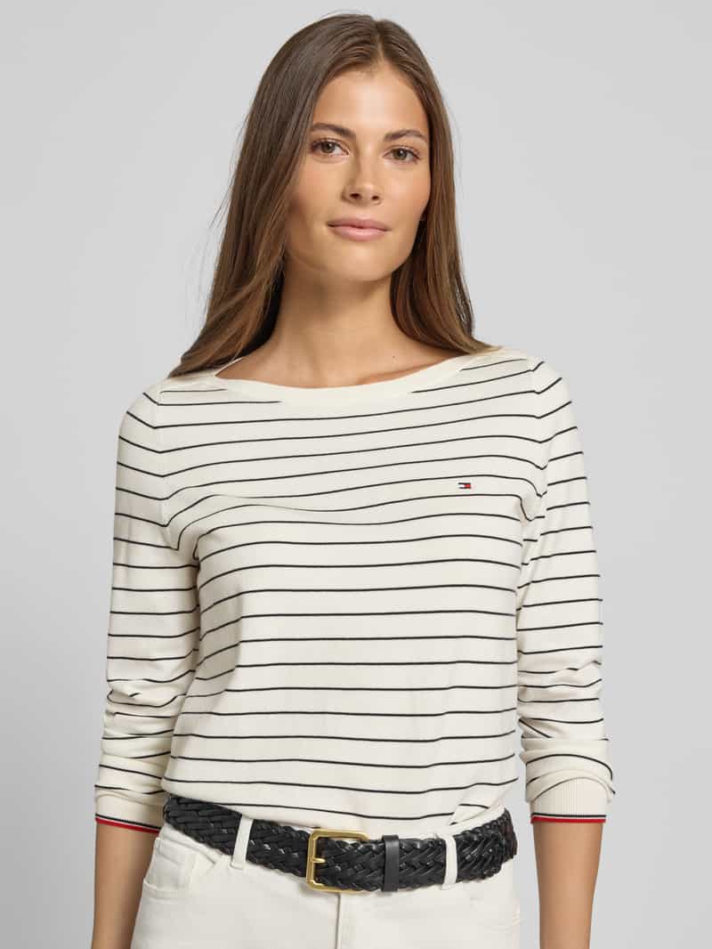 Tommy Hilfiger Regular fit shirt met lange mouwen van katoenmix