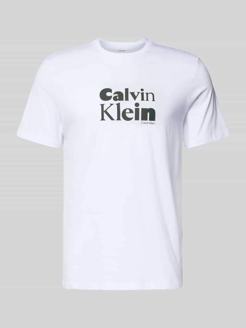 CK Calvin Klein T-shirt met labelprint