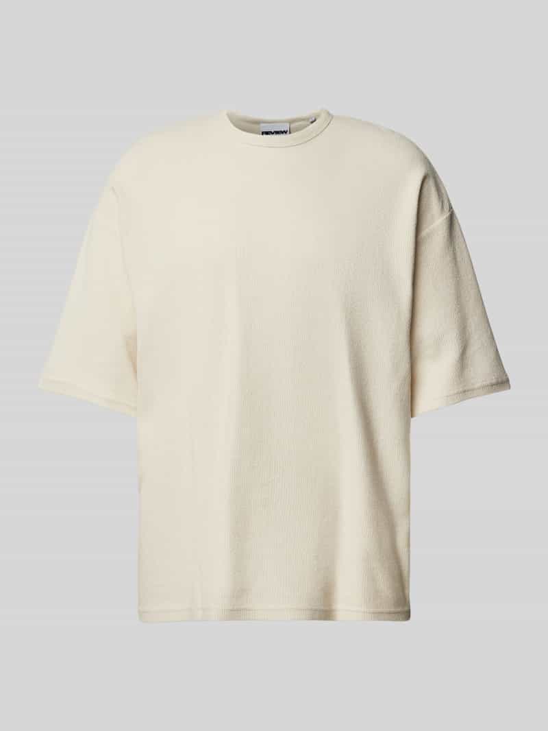 T-shirt met structuurmotief
