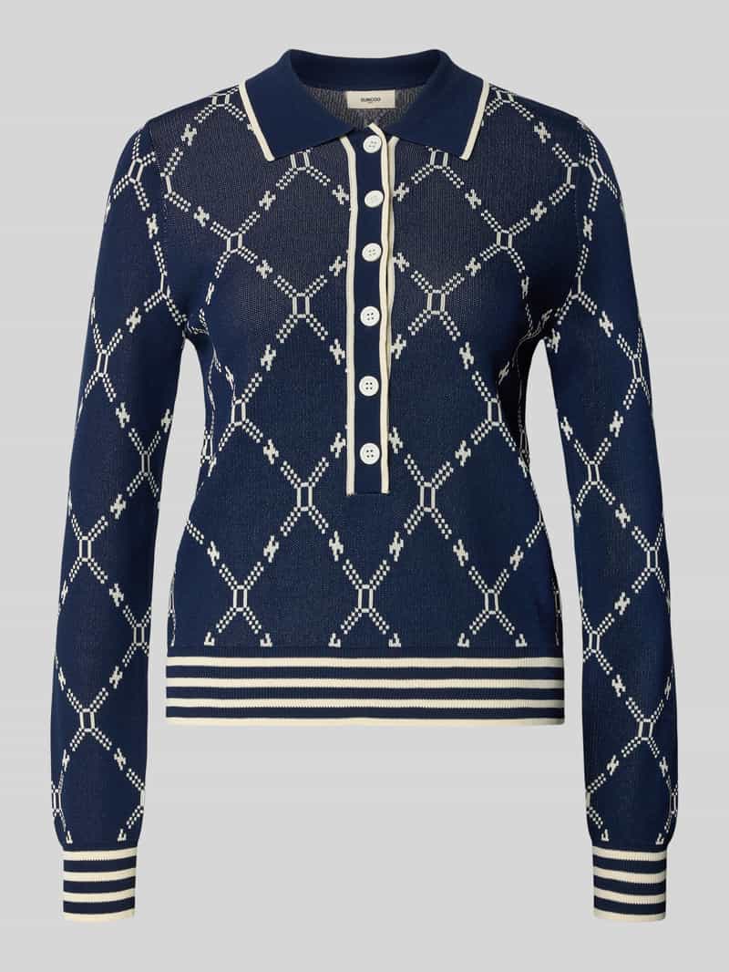 SUNCOO PARIS Gebreide pullover van viscosemix met polokraag