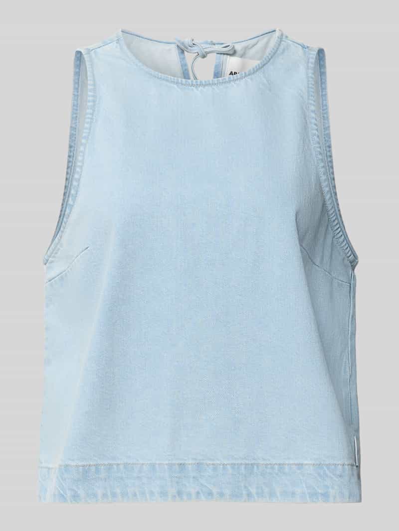 Regular fit jeansblouse van puur katoen
