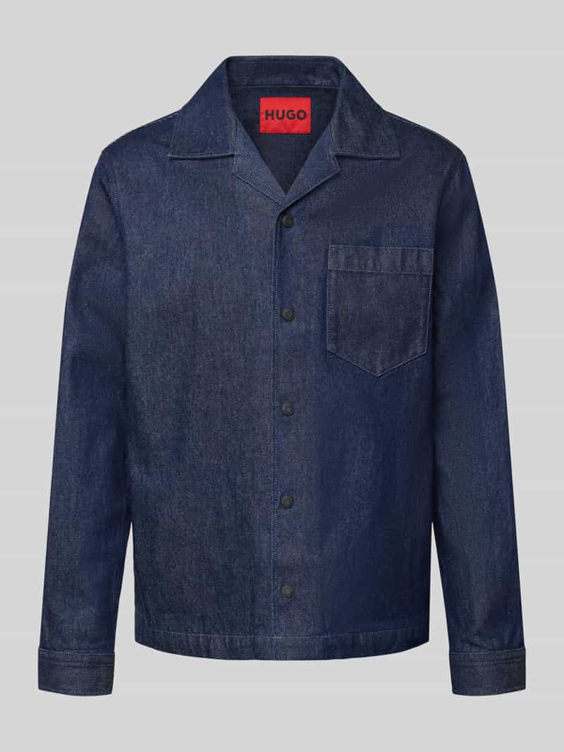 HUGO Regular fit overhemdjack met borstzak model 'Edelo'