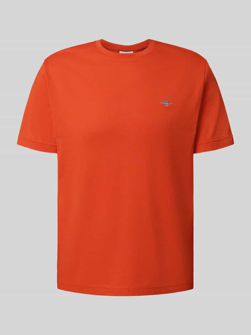 Gant Regular fit T-shirt met labelstitching