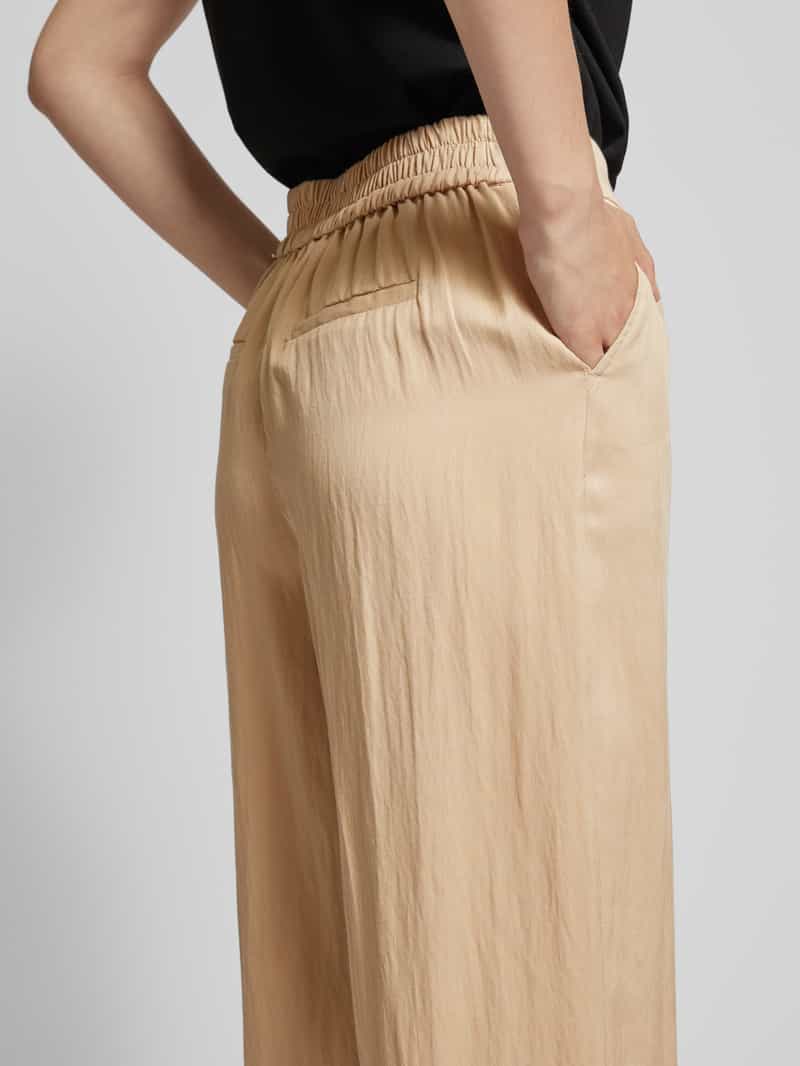 Zero Flared stoffen broek met vaste persplooien