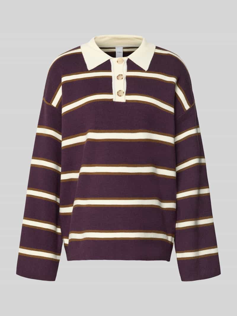 YAS relaxed fit gebreide pullover van viscosemix model 'ISABELL'