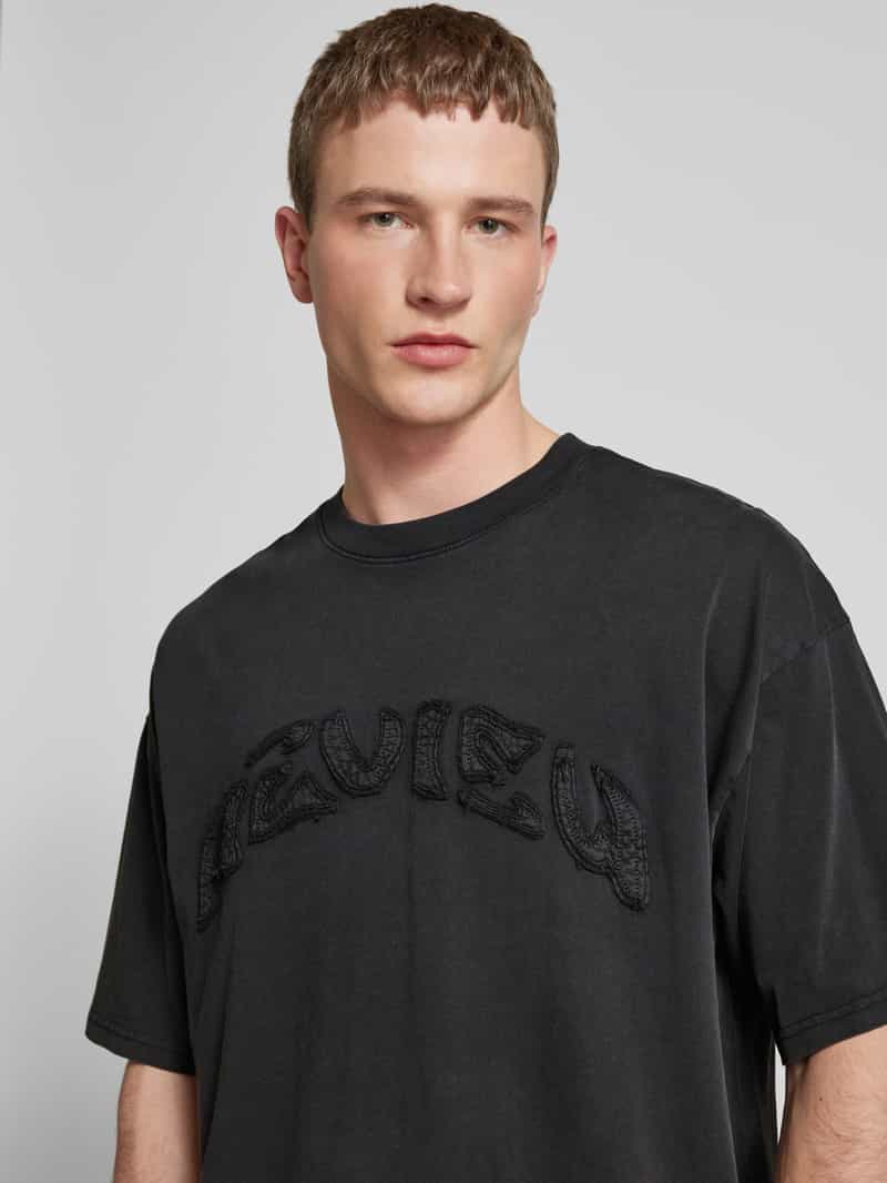 REVIEW T-shirt met labelstitching