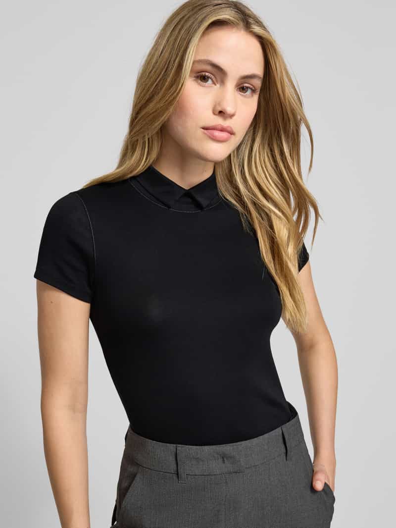 Marc Cain Slim fit T-shirt met polokraag