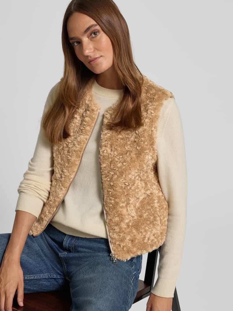 Opus Gilet van imitatiebont model 'Wahida'