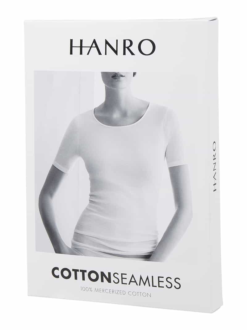 Hanro T-shirt van katoen model 'Cotton Seamless'