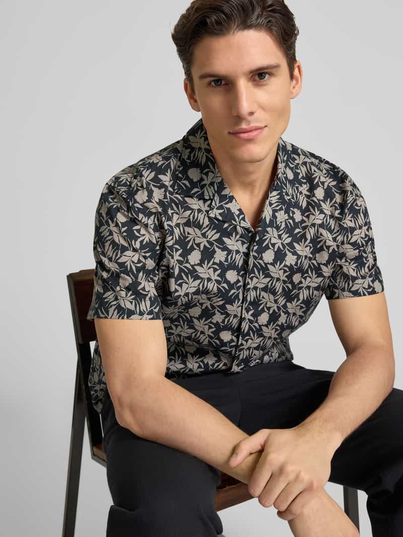 JOOP! JEANS Regular fit vrijetijdsoverhemd met 1 2-mouwen model 'Hanes'