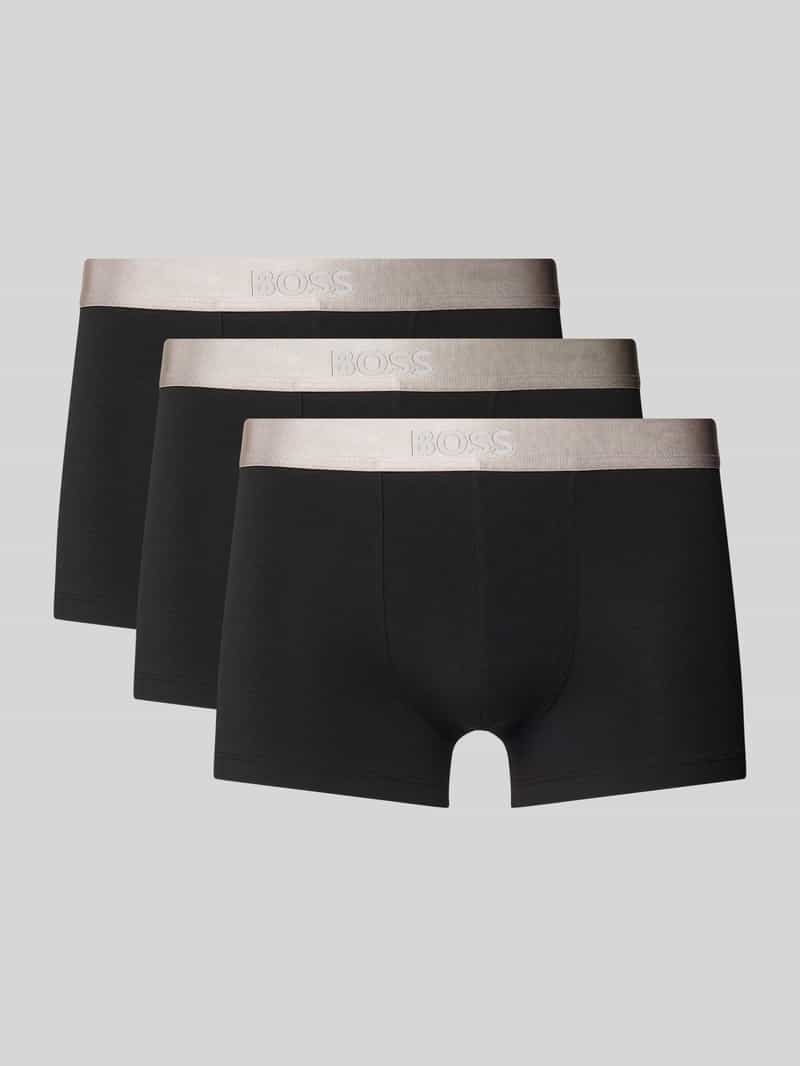 Boss Boxershort met band met label in een set van 3 stuks