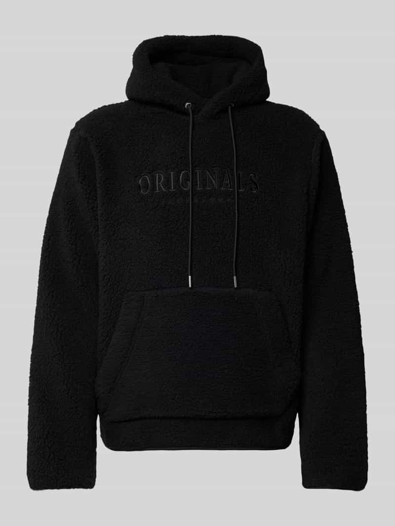jack & jones Hoodie met labelstitching model 'FREDERIKSBERG'