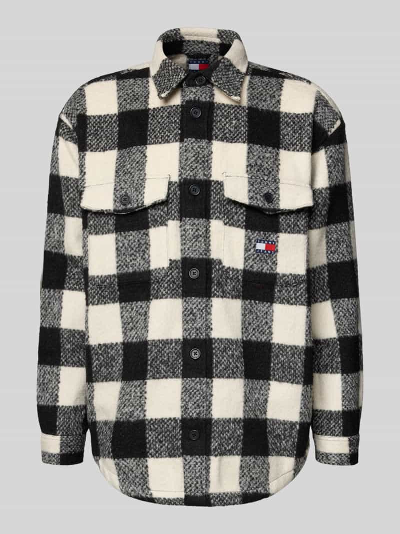 Tommy Jeans Regular fit overhemdjack met ruitmotief