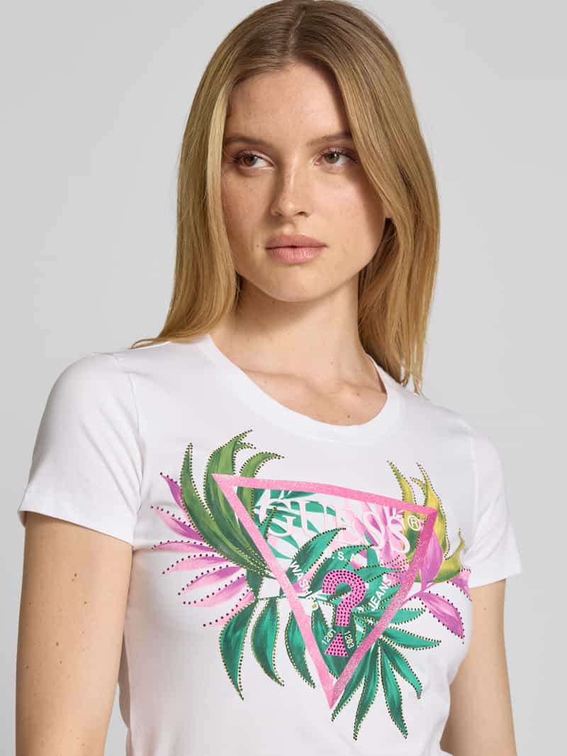 Guess T-shirt met labelprint