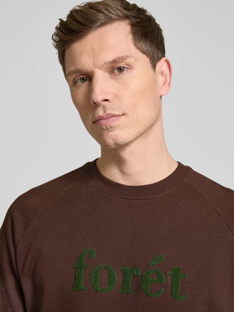Forét Sweatshirt met labelapplicatie model 'SPRUCE'