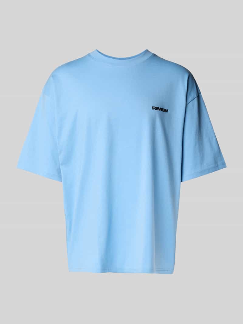 Oversized T-shirt met labelprint