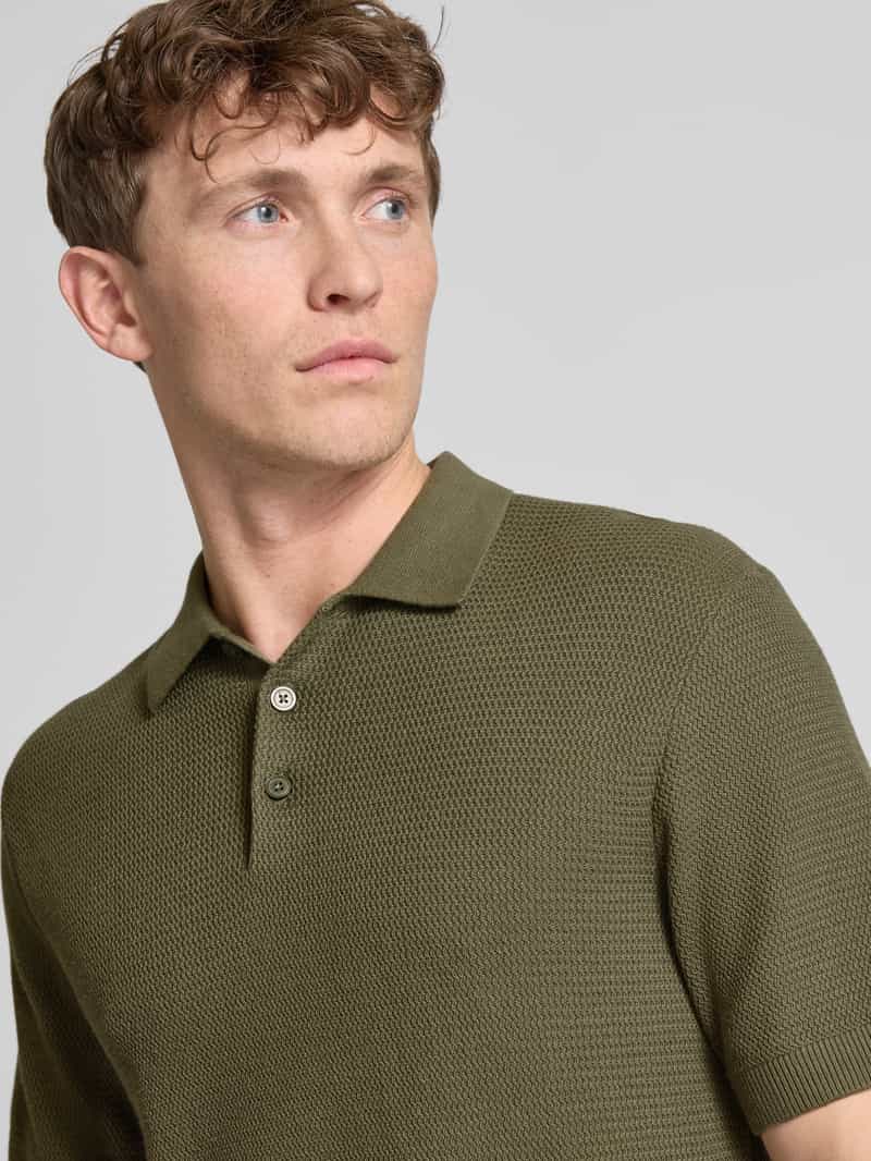 Jack & Jones Premium Regular fit poloshirt met structuurmotief model 'COOPER'
