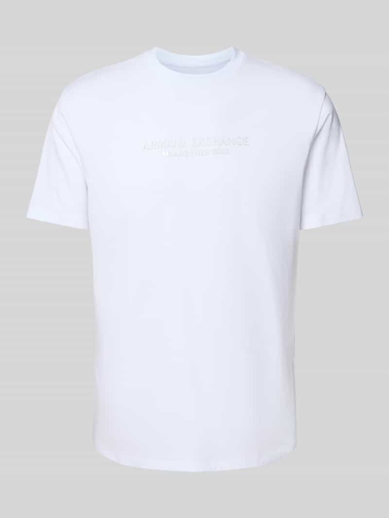 Armani Exchange T-shirt met labelprint