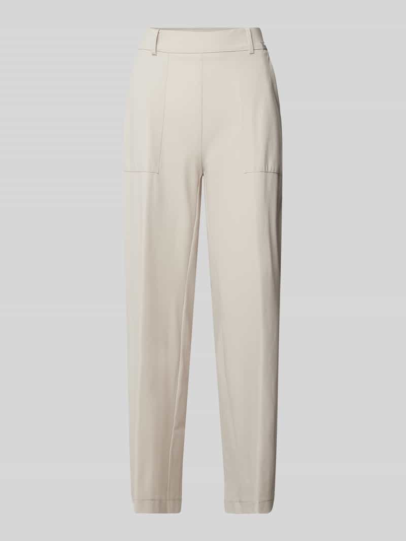 Tapered fit stoffen broek met verkort model