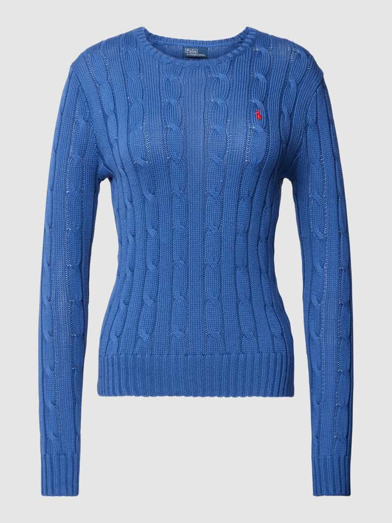 Polo Ralph Lauren Gebreide pullover met kabelpatroon model 'JULIANNA'