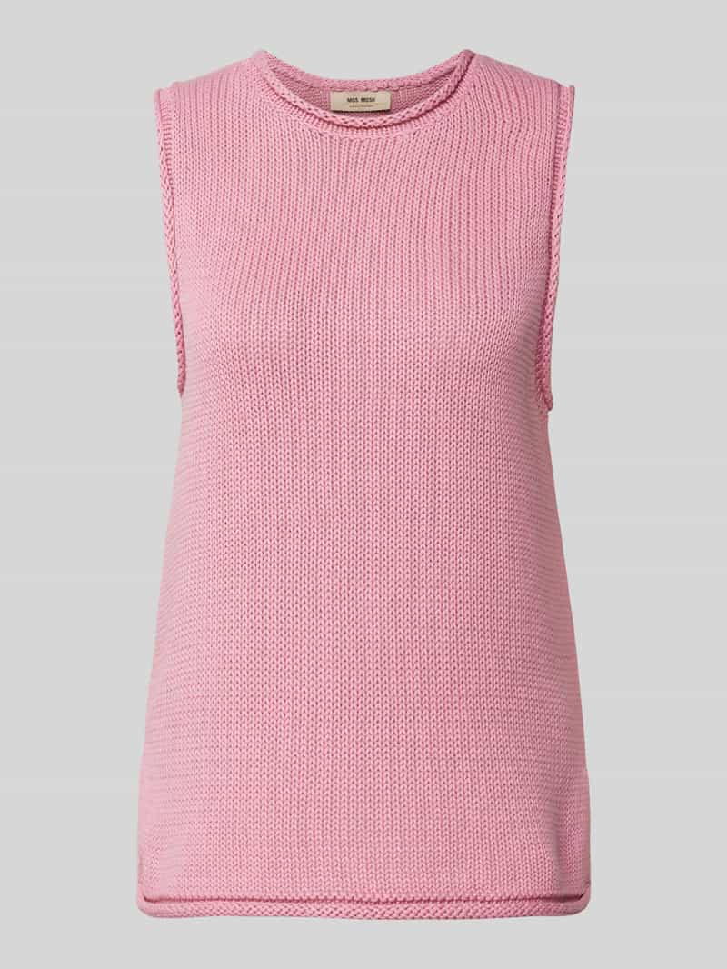 MOS MOSH Gebreide top met ronde hals model 'AUBIN'