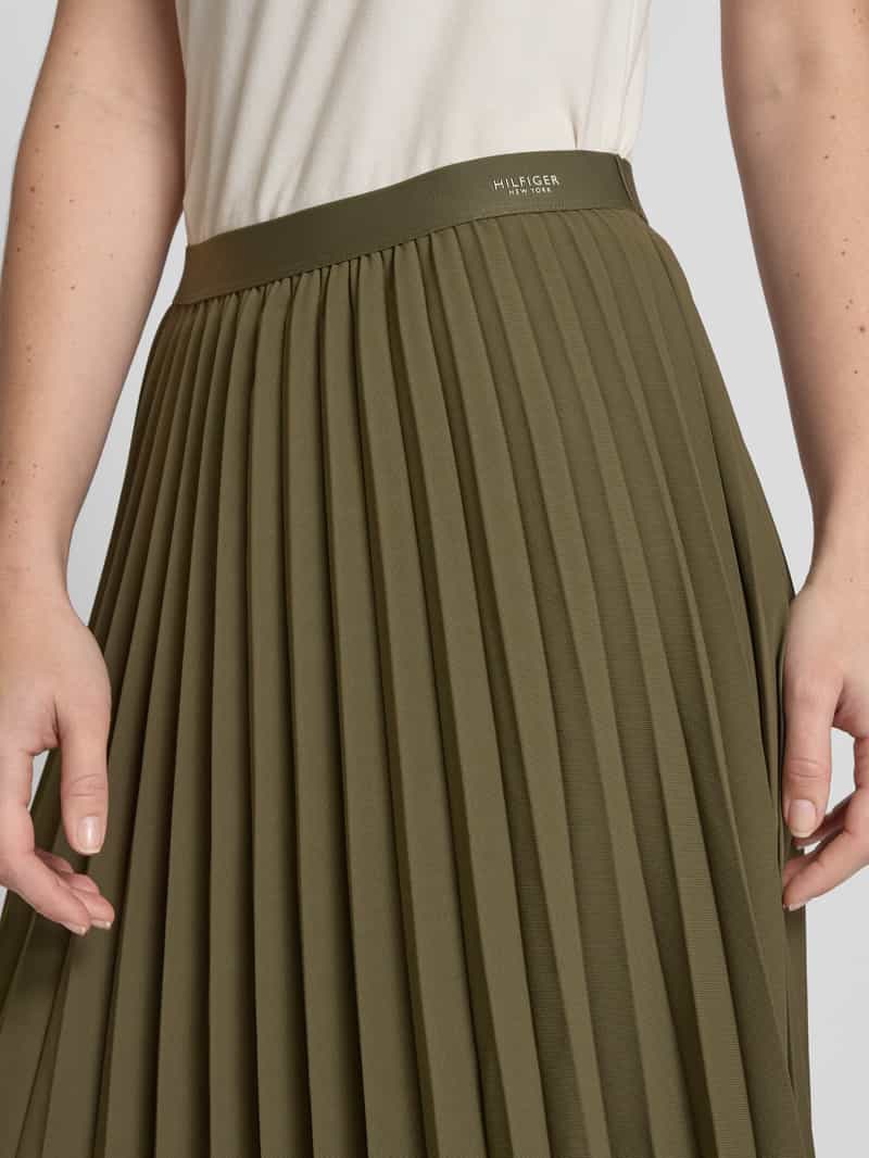Tommy Hilfiger Midirok met plissévouwen