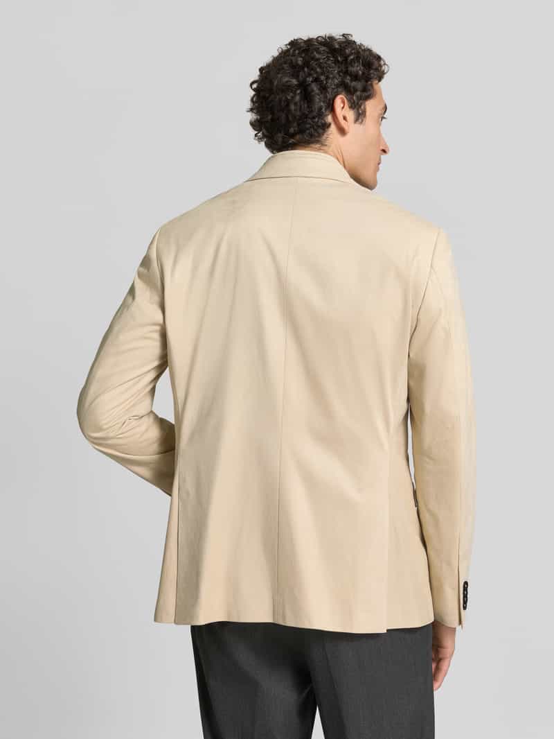 Bugatti Regular fit colbert van elastische materiaalmix met labeldetail
