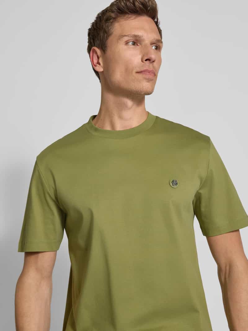 Boss T-shirt met labeldetail model 'Taut'