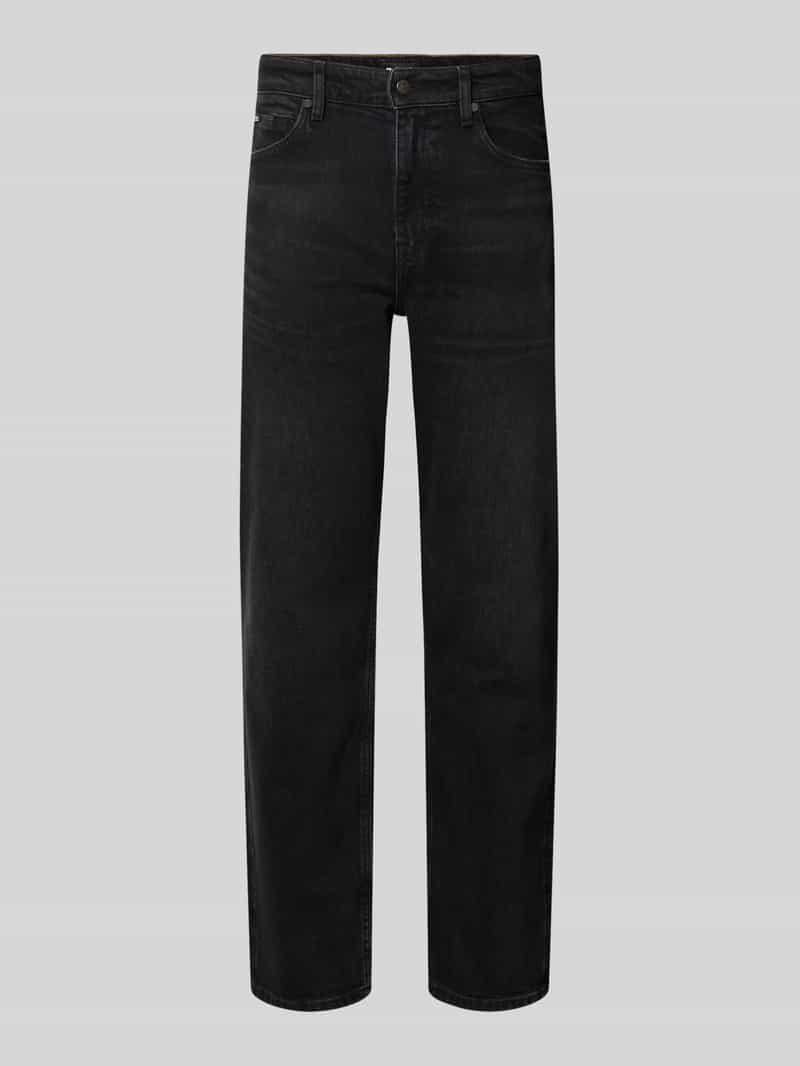 straight fit jeans van katoenmix model 'Ogden'