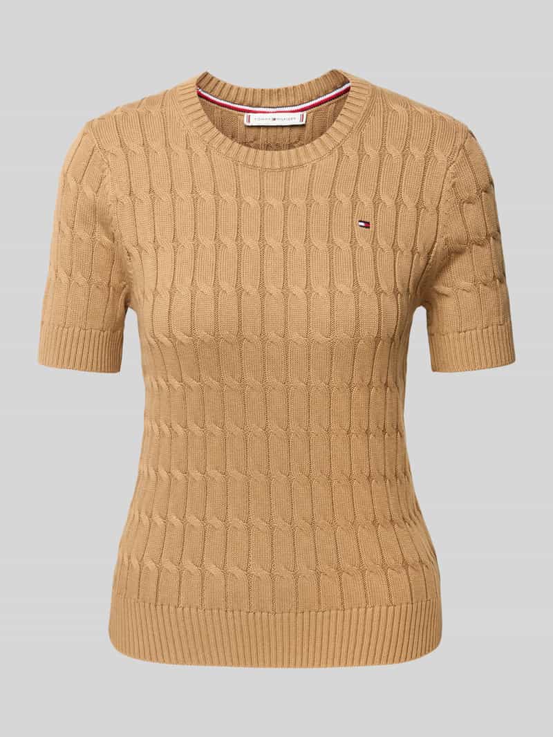 Tommy Hilfiger Regular fit gebreide pullover van zuiver katoen