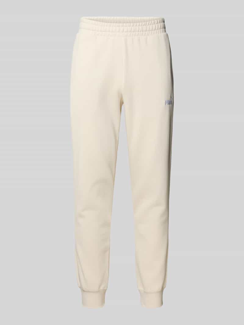 PUMA PERFORMANCE Sweatpants met labelstitching en elastische band
