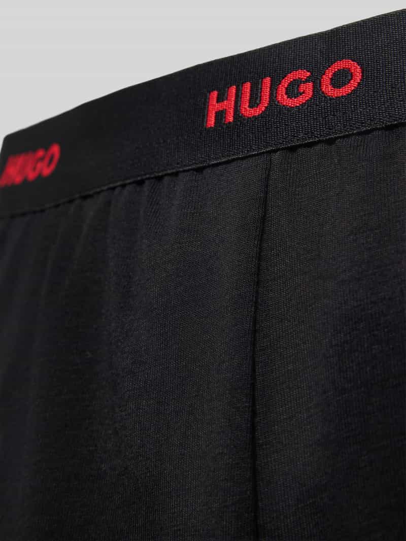 HUGO Relaxed fit korte pyjamabroek van katoenmix model ' ID SHORTS'