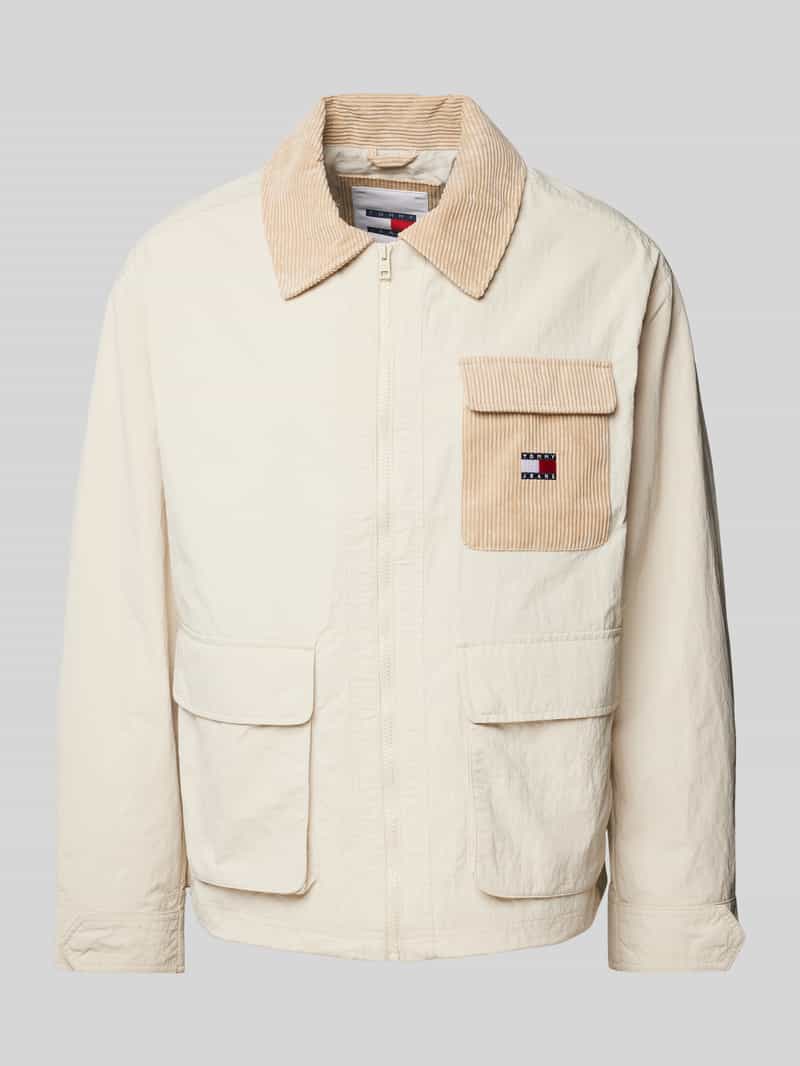 Tommy Jeans Jack met labelstitching en klepzakken