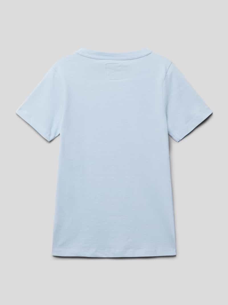 T-shirt met labelpatch Garcia