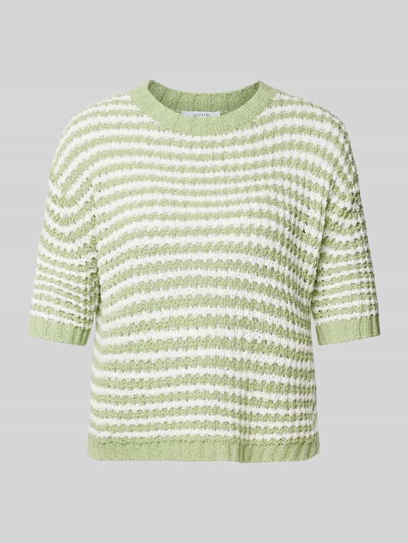 Opus Gebreide pullover met ribboorden model 'Palvadora'