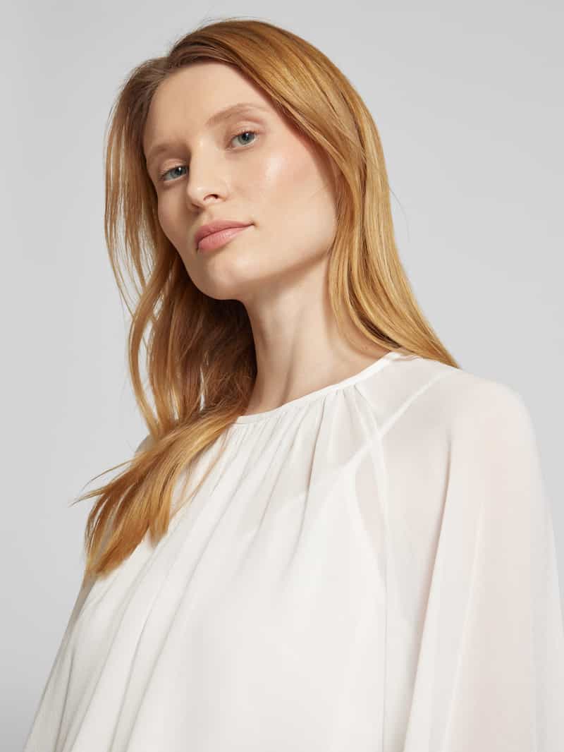 Max Mara Studio Regular fit zijden blouse met plooien model 'ZEO'