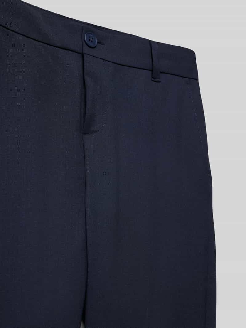 Boss Regular fit stoffen broek met persplooien