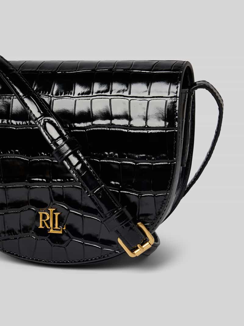 Lauren Ralph Lauren Handtas van runderleer met labelapplicatie