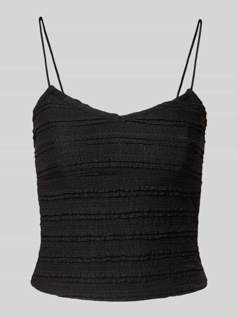 Only Shaped fit korte top met spaghettibandjes model 'GAYLE'