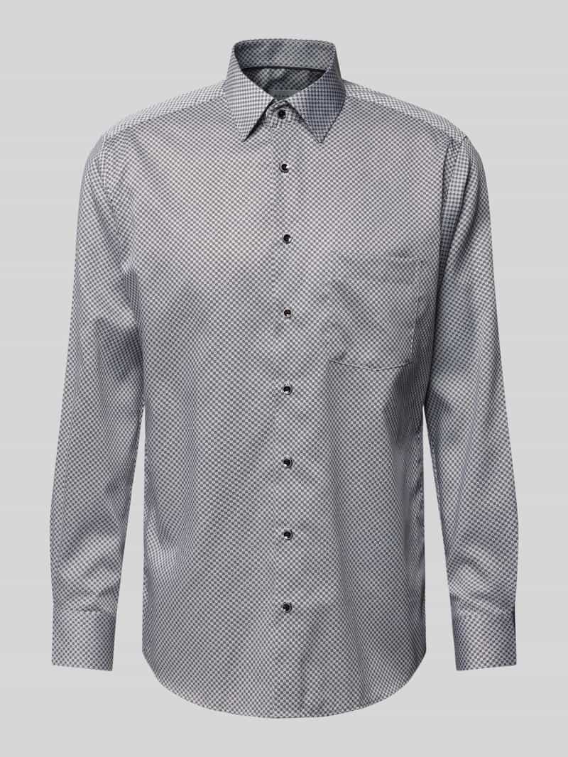 Eterna Modern fit zakelijk overhemd met kentkraag