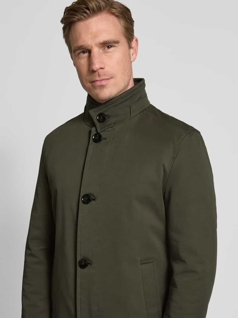 Strellson Lange jas met opstaande kraag model 'FINCHLEY'