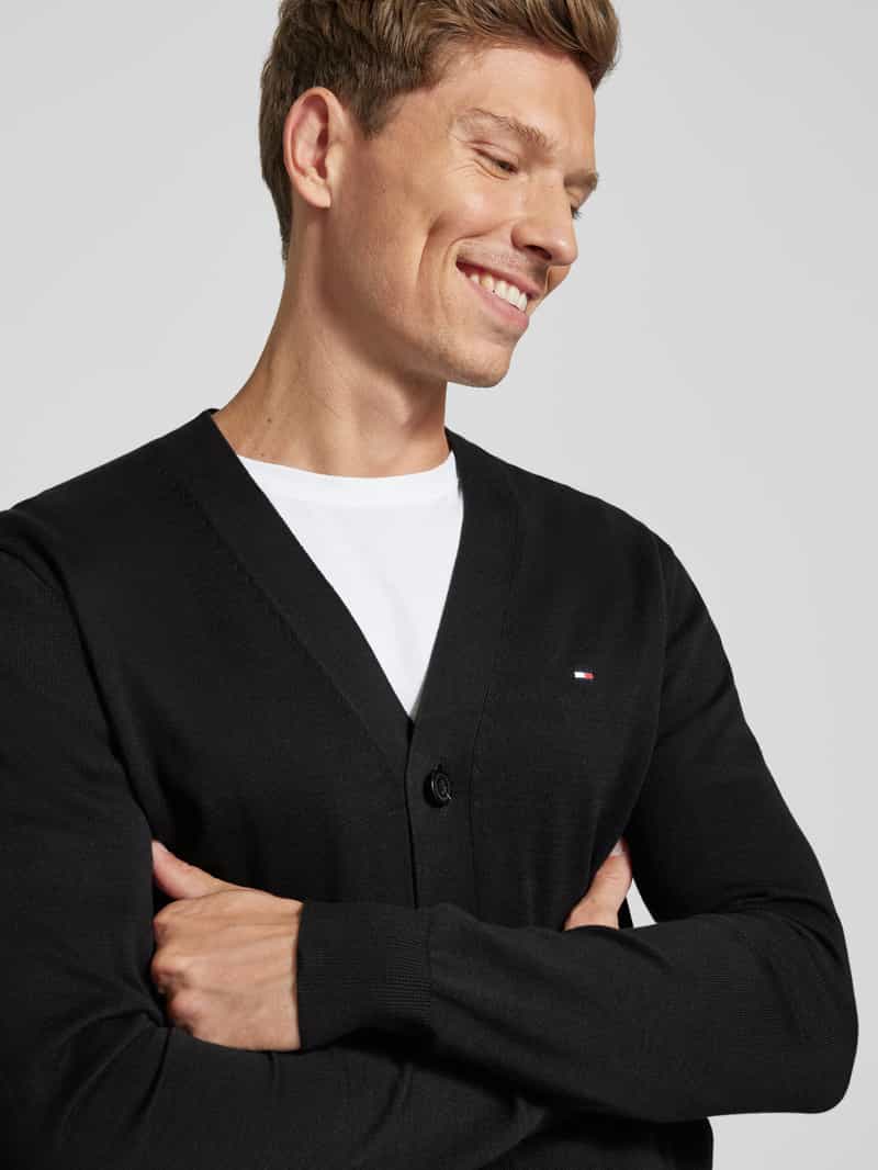 Tommy Hilfiger Gebreid vest met labelstitching