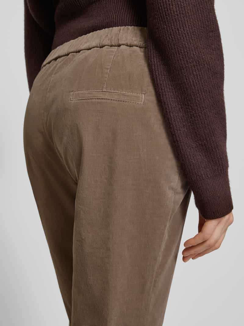 TONI Broek met verkorte pasvorm en elastische band model 'sue'