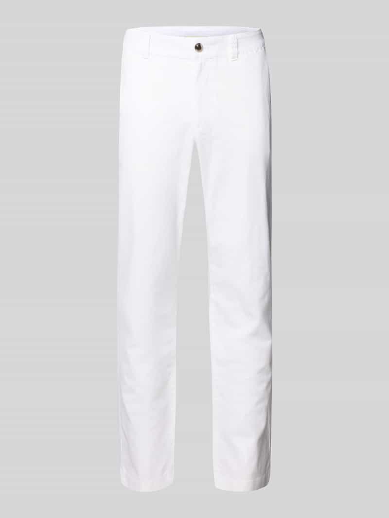 Tom Tailor Denim Slim fit linnen broek met katoen